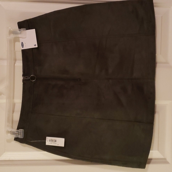 Old Navy Royal Pine Faux Suede Mini Skirt NWT - Picture 5 of 10